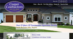 Desktop Screenshot of coopercontractorsinc.com
